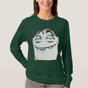 PFFTCH lachendes Raserei-Gesichts-Comic Meme T-Shirt