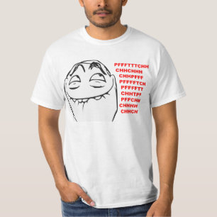 PFFTCH lachendes Raserei-Gesichts-Comic Meme T-Shirt