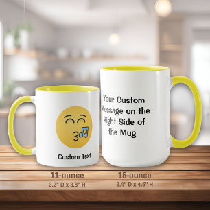Pfiff mit Tasse der Augen