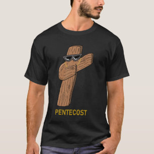 Pfingst Sakrament Dabbing Kreuz Katholisch Religio T-Shirt