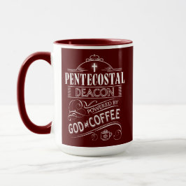 Pfingstdiakon, angetrieben durch Gott und Kaffee Tasse