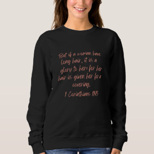 Pfingstpostel Apostolic Long Hair Girl Woman Chris Sweatshirt