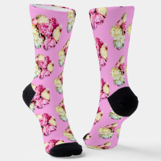 Pfingstrose Blumen Socken