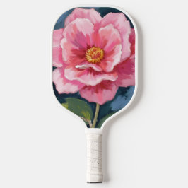 Pfingstrose-Blumen-Wasserfarbe-Floral Pickleball Schläger