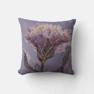 Pfingstrose inspirierte Floral Gold Akzente Kissen