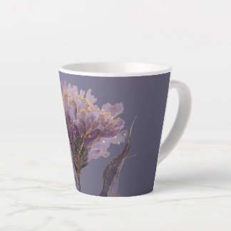 Pfingstrose inspirierte florale goldene Akzente Milchtasse