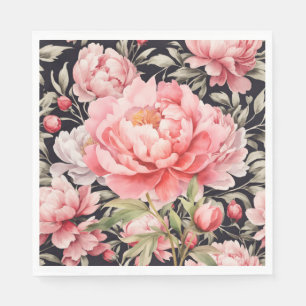 Pfingstrose Pink Serviette