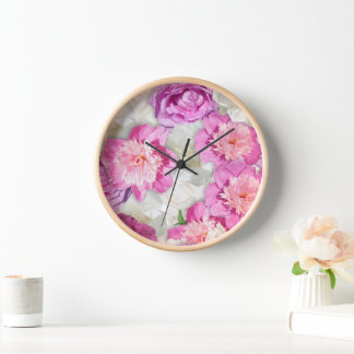 Pfingstrose Weiße Pfingstrose - Romantische Blüten Uhr
