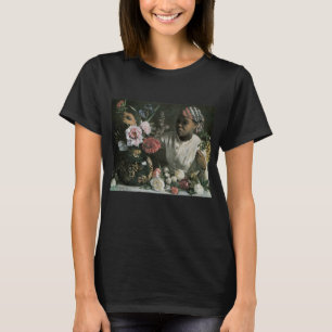 Pfingstrosen Afrikanische Frau von Frederic Bazill T-Shirt