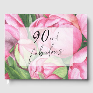 Pfingstrosen Blumen 90. Geburtstagsfeier  Gästebuch