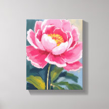Pfingstrosen-Blumen-Aquarellmalerei