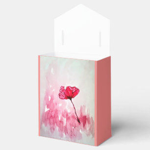 Pfingstrosen-Blumen-Bevorzugung Geschenkschachtel