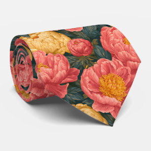 Pfingstrosen-Blumen-Ehemann-Strandhochzeit Krawatte