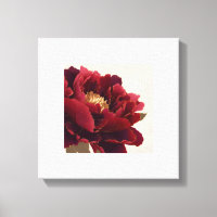 Pfingstrosen-Blumen-Leinwand-Wandkunst – Luxuriöse