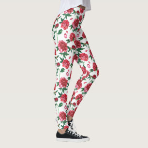 Pfingstrosen-Blumenleggings Leggings
