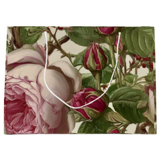 Pfingstrosen Botanisches Blumendesign Große Geschenktüte