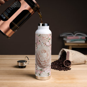 Pfingstrosen-Grace-Elegante Blumenkunst Trinkflasche