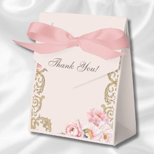 Pfingstrosen-Rokokovintage-Blumen-Baby-Party Geschenkschachtel