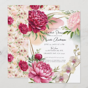 Pfingstrosen- und Orchideengarten Florale Glamour- Einladung