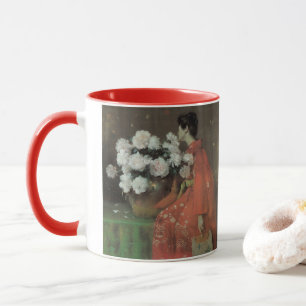 Pfingstrosen von William Merritt Chase, Vintage Fi Tasse
