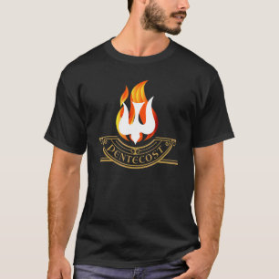 Pfingsttaube Flammenzungen Feuer Heiliger Geist C T-Shirt