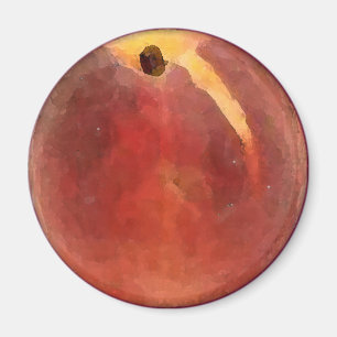 Pfirsich-Aquarell - Magnet