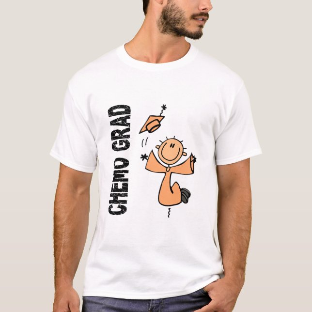Pfirsich CHEMO ABSOLVENT 1 (uteriner Krebs) T-Shirt (Vorderseite)