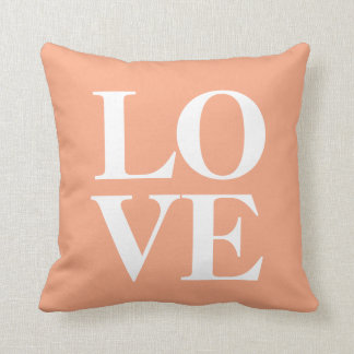 Pfirsich des Liebe-Kissen-| Kissen