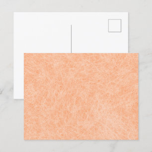 Pfirsich Flaum Kunstleder Postkarte