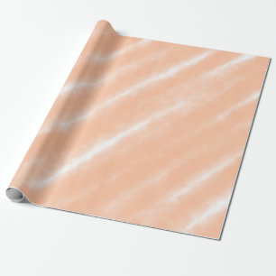 Pfirsich-Fuzz-Farbe Wasserfarben abstraktes Muster Geschenkpapier