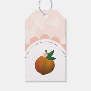 Pfirsich Geschenkanhänger
