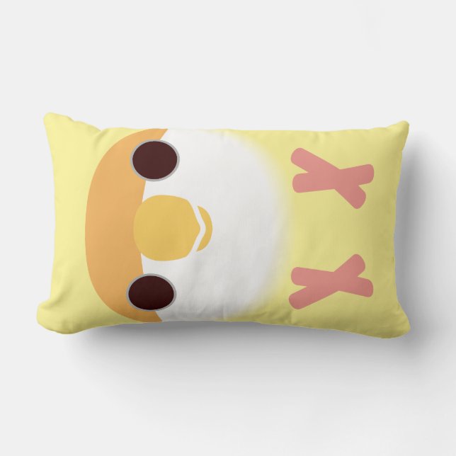 Pfirsich-gesichtiger Lovebird (Creamino) Lendenkissen (Vorderseite)