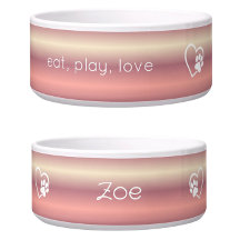 Pfirsich-Gradient Eat Play Love benutzerdefinierte
