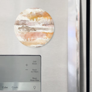 Pfirsich-Grapefruit-Creme-Kakao-Tan-Streifen Magnet
