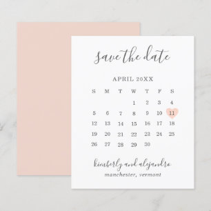 Pfirsich-Herz-Kalender Budget-Hochzeit Termin vorm