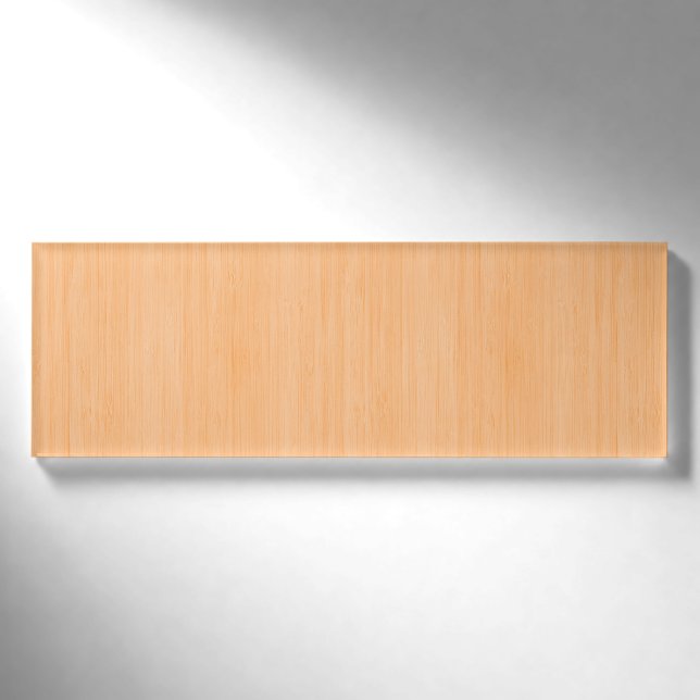 Pfirsich-hölzerner Korn-Bambusblick Namenschild (Vorderseite)