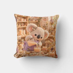 Pfirsich-Koala-Kerzenstudio Kissen