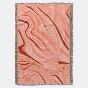 Pfirsich, Lachs, klare Korallen und rosa mischen Decke
