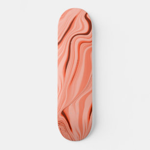 Pfirsich, Lachs, klare Korallen und rosa mischen Skateboard