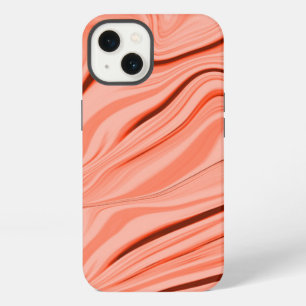 Pfirsich, Lachs korallenrosa und rosa gemischte Ku iPhone Hülle