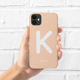 Pfirsich-Monogramm-Handyhülle Case-Mate iPhone Hülle