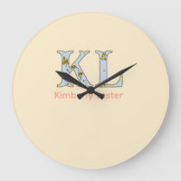 Pfirsich-Monogramm-Name-Buchstabe vintage fett Pas