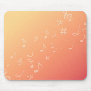 Pfirsich-Musik Mousepad