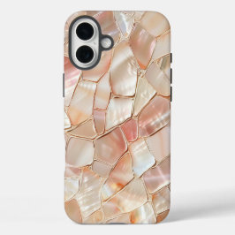 Pfirsich-Mutter von Pearl Mosaic iPhone 16 Plus Hülle