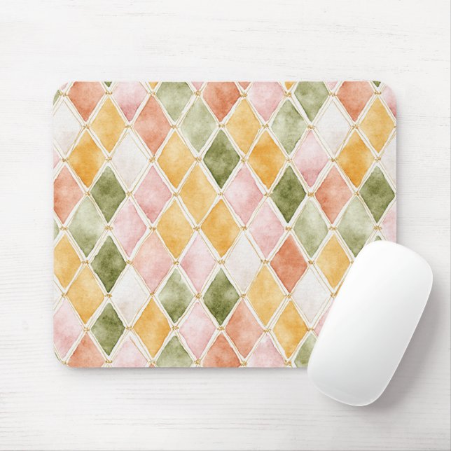 Pfirsich Orange Grün Gelb Erröten  Mousepad (Mit Mouse)
