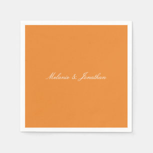 Pfirsich-Orange Serviette