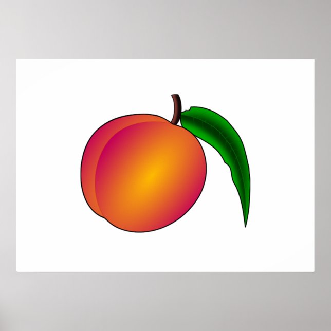 Pfirsich Poster (Vorne)
