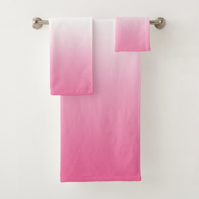 Pfirsich rosa Ombre Steigungs-Farbbad-Tuch-Set Badhandtuch Set (Insitu)