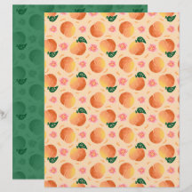 Pfirsich Scrapbook Papier