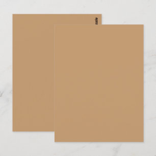 Pfirsich-Tan-Farbbblock   Sanfte Hochzeitsgestaltu Postkarte